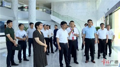 桐城市党政考察团来广考察 陈红英陪同