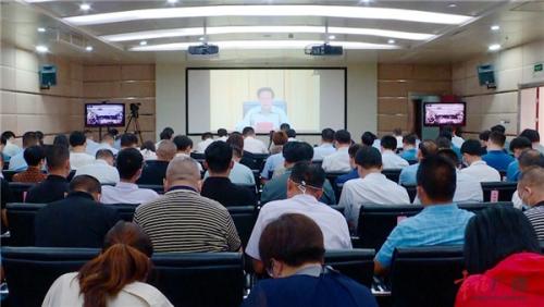 我市组织收看全省粮食安全工作电视电话会议