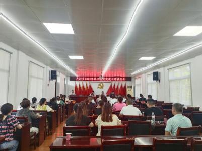 卢村乡召开2022年第二季度党建工作调度会